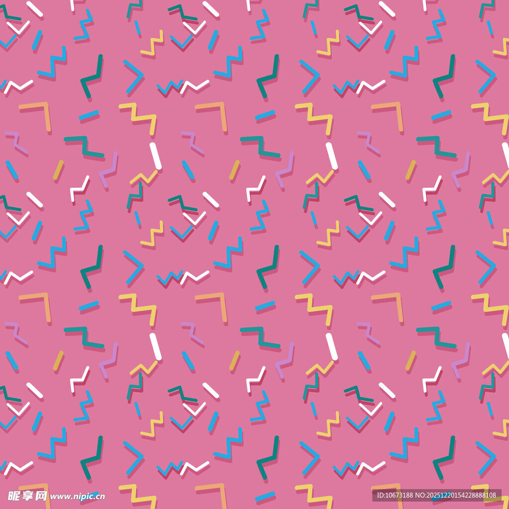 粉色背景多彩图案纹理