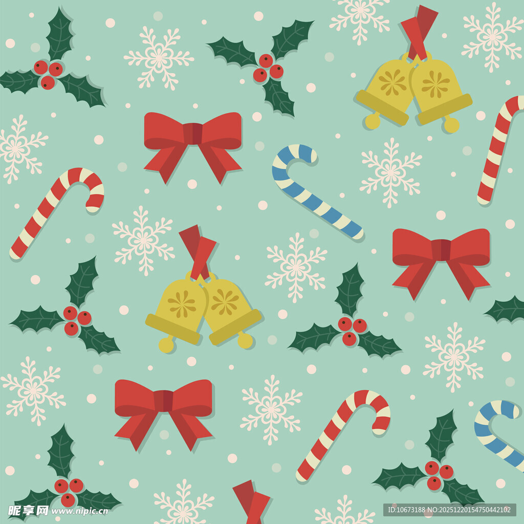 圣诞元素图案背景