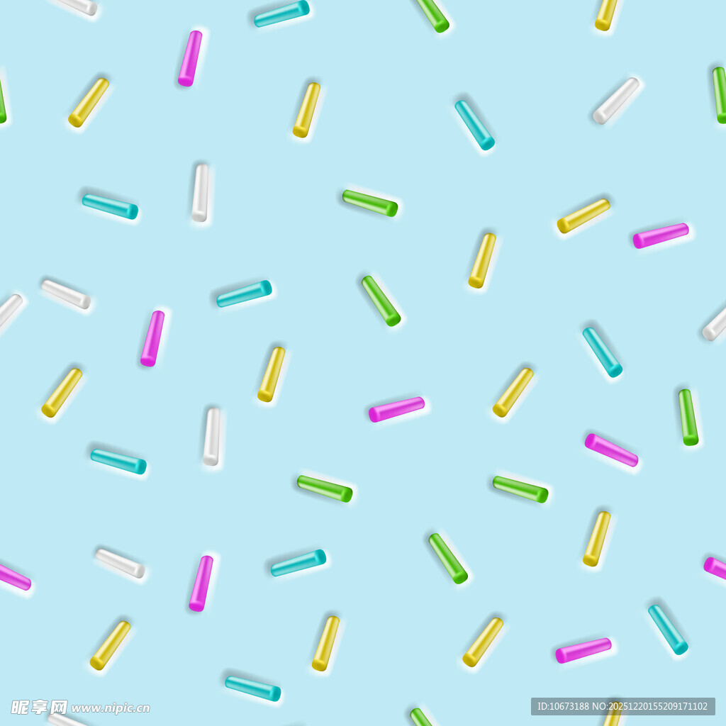 彩色糖果碎屑平铺背景图