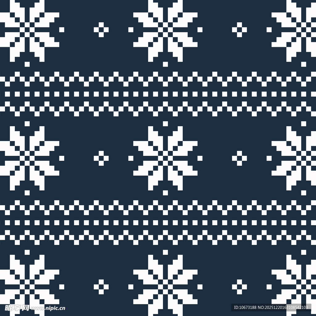 雪花针织图案纹理背景