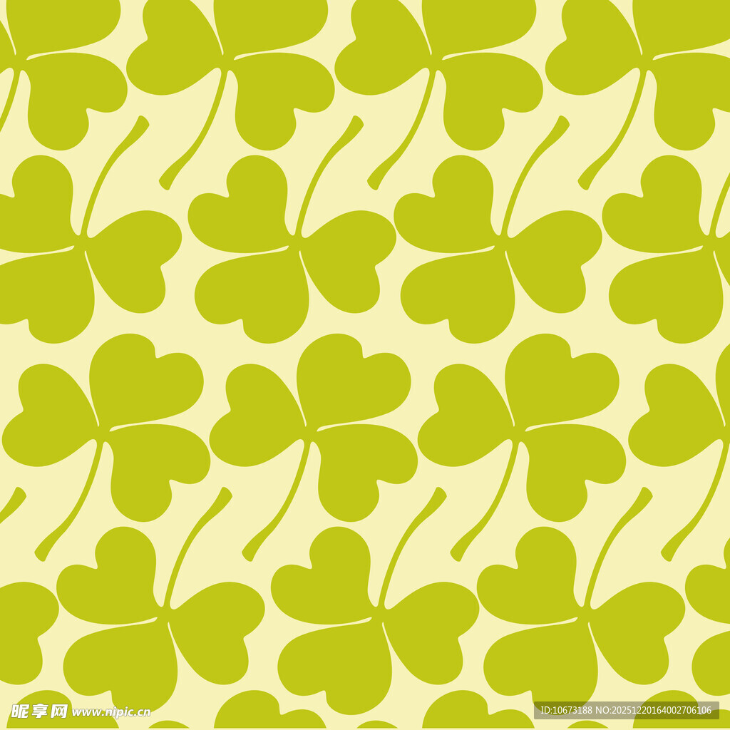 三叶草图案背景纹理