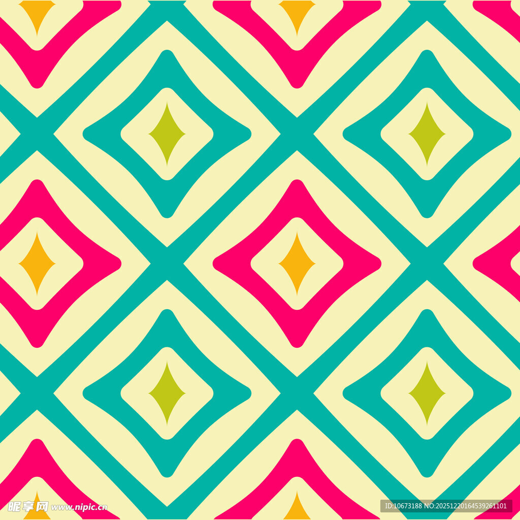 几何菱形多彩图案背景