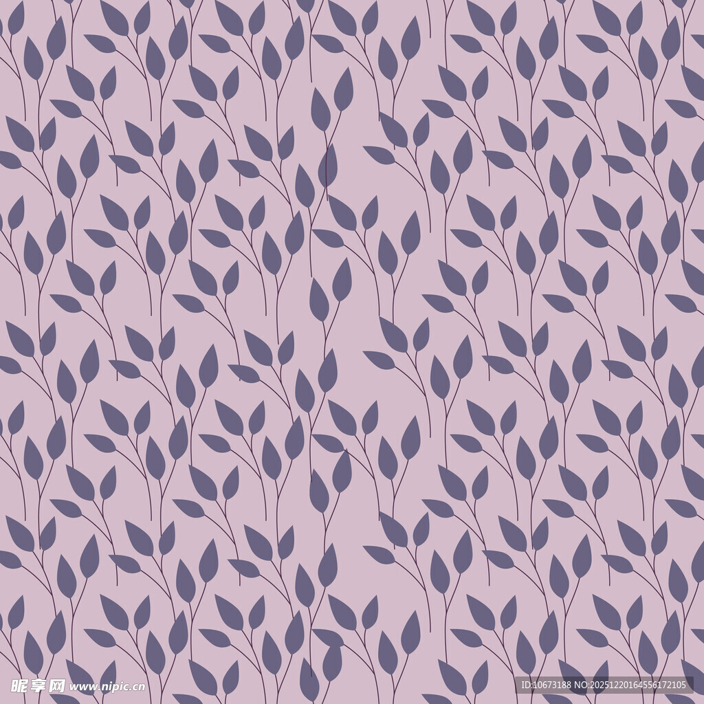 淡紫色叶片图案纹理背景
