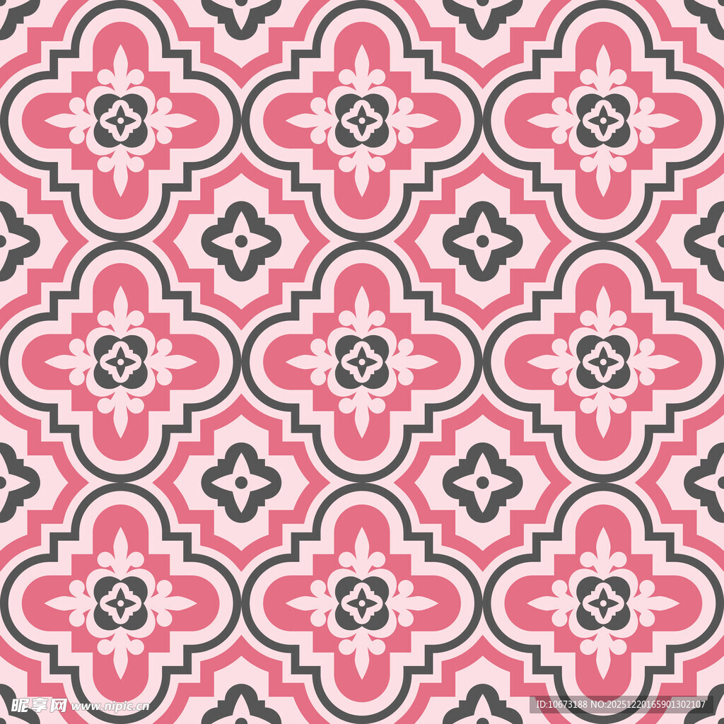 粉色几何花纹图案背景