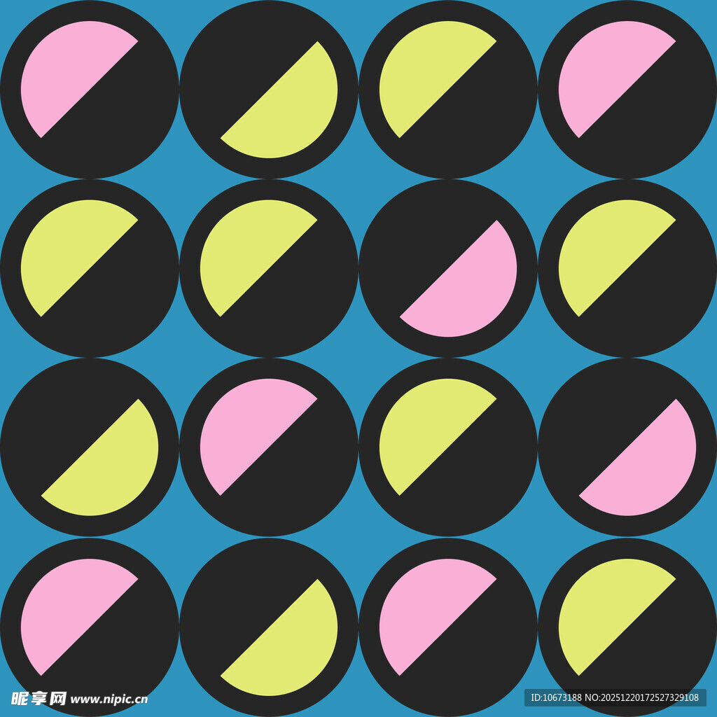 几何图案彩色圆圈背景