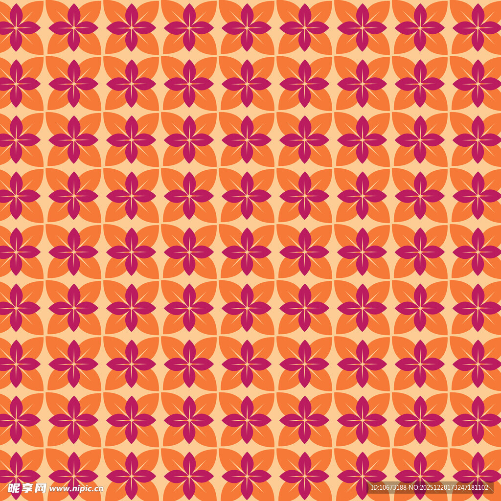 橙紫几何图案背景