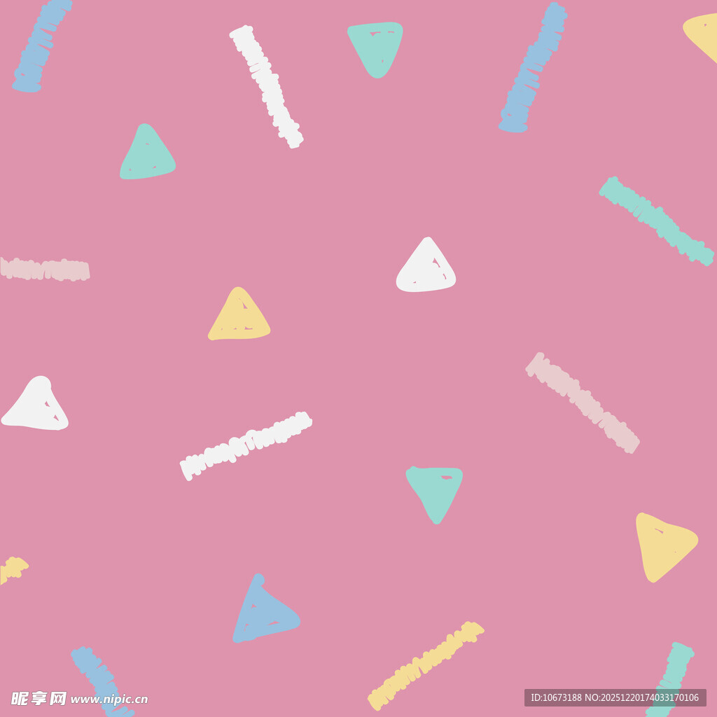 粉色背景几何图案装饰图