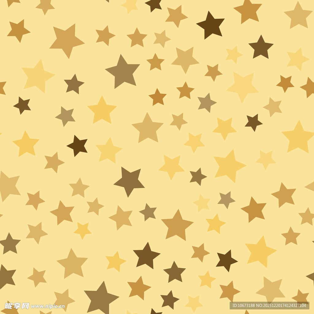 金色星星背景图案