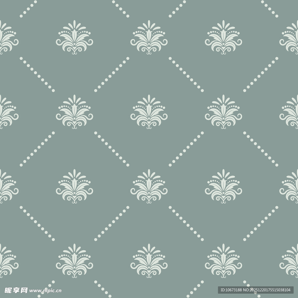 浅蓝底雪花几何图案纹理