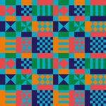 多彩几何图案无缝背景