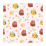 可爱猫头鹰卡通图案背景