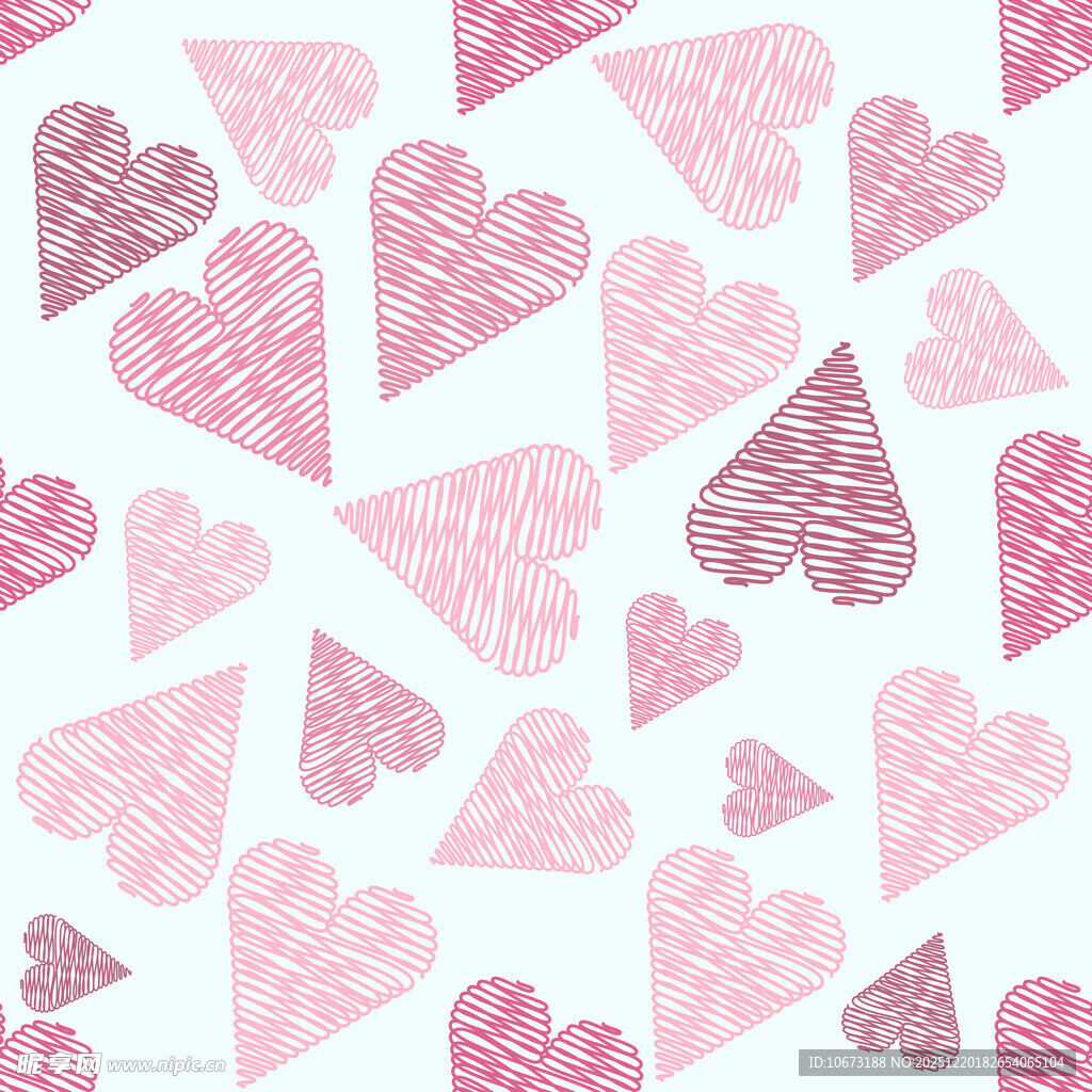 粉色爱心图案背景素材
