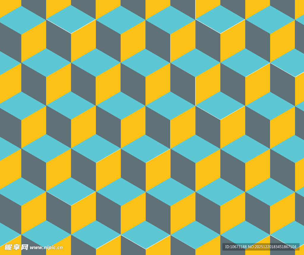 几何立体图案背景