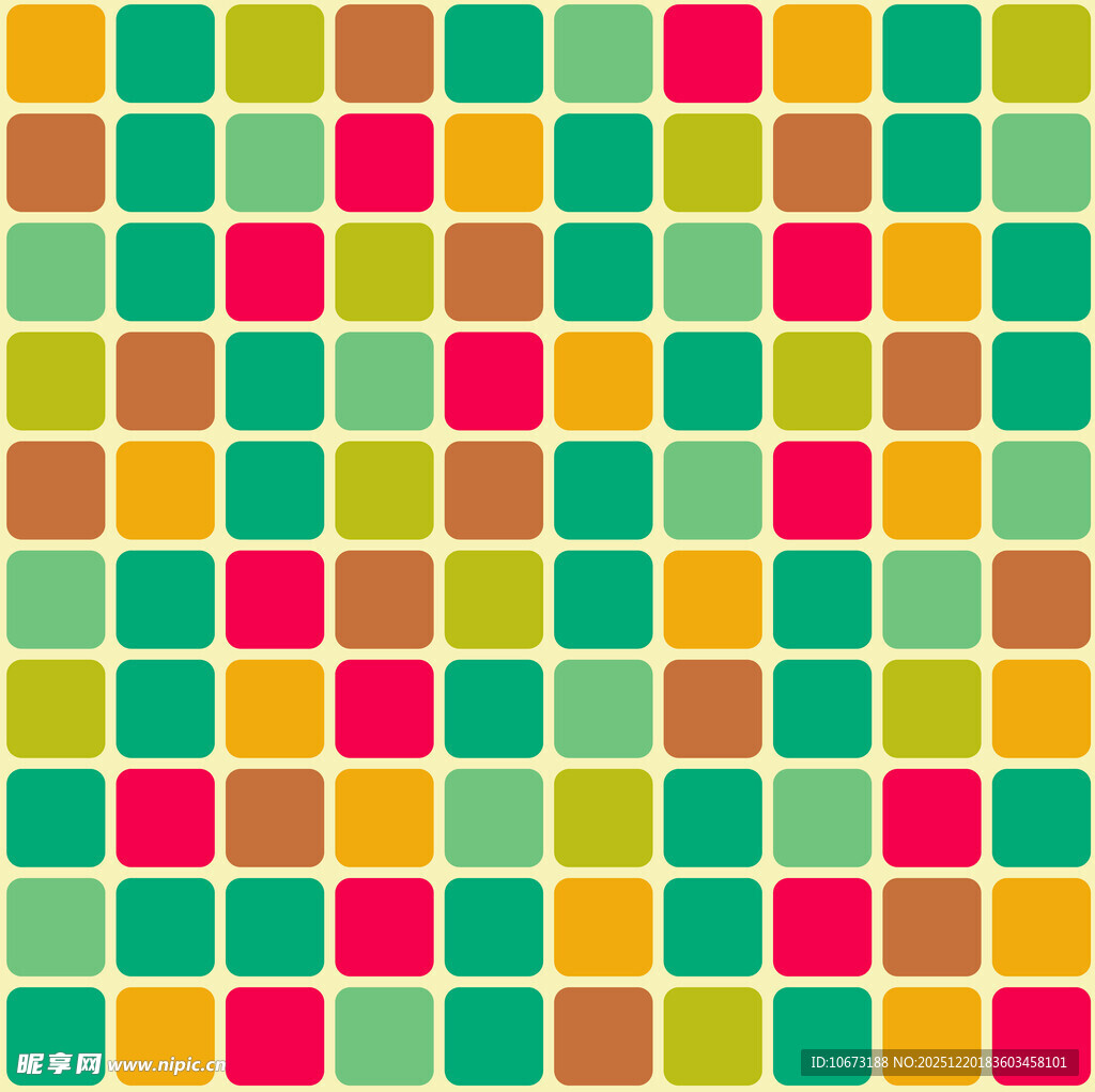 多彩方块几何图案背景