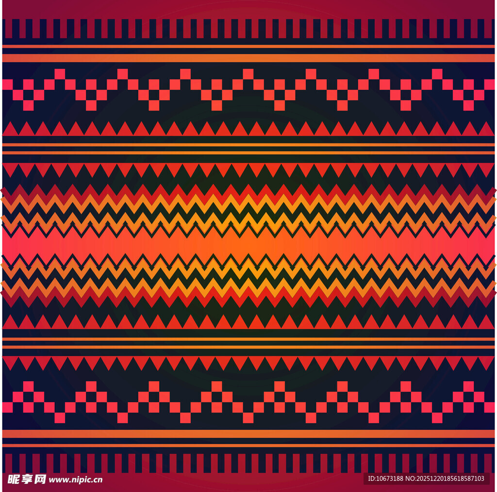 多彩几何图案针织纹理