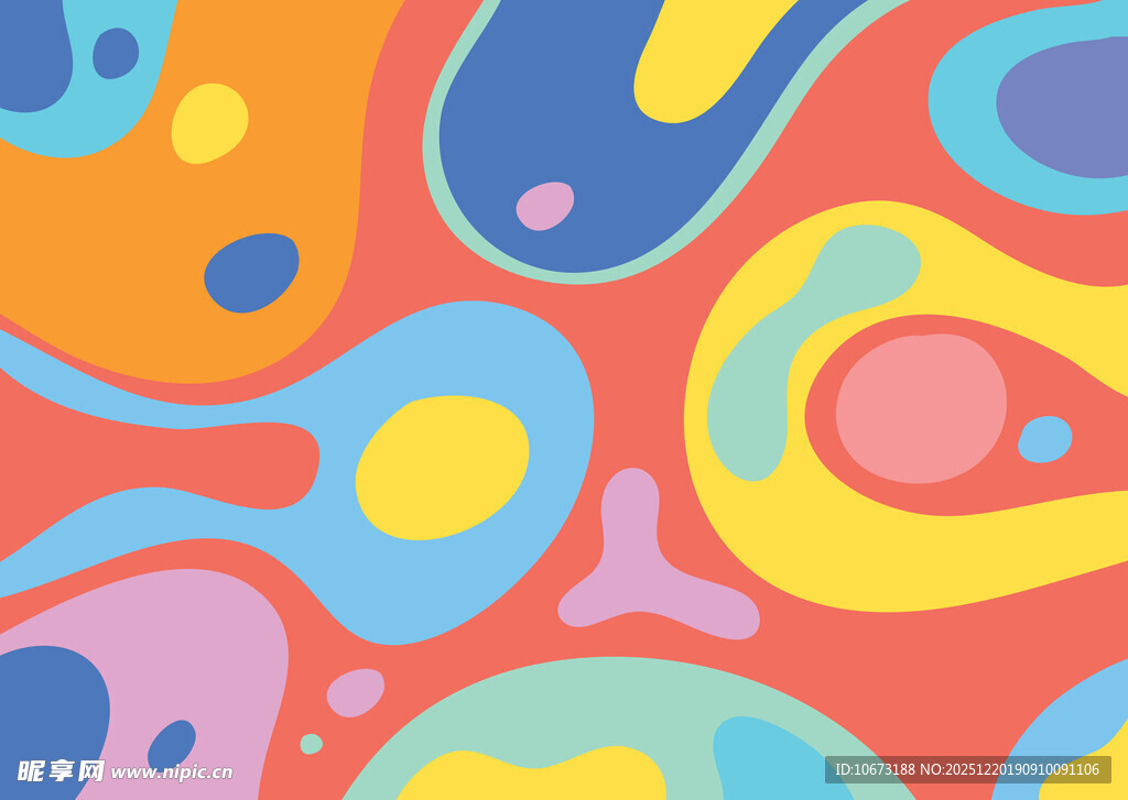 多彩抽象流体图案背景