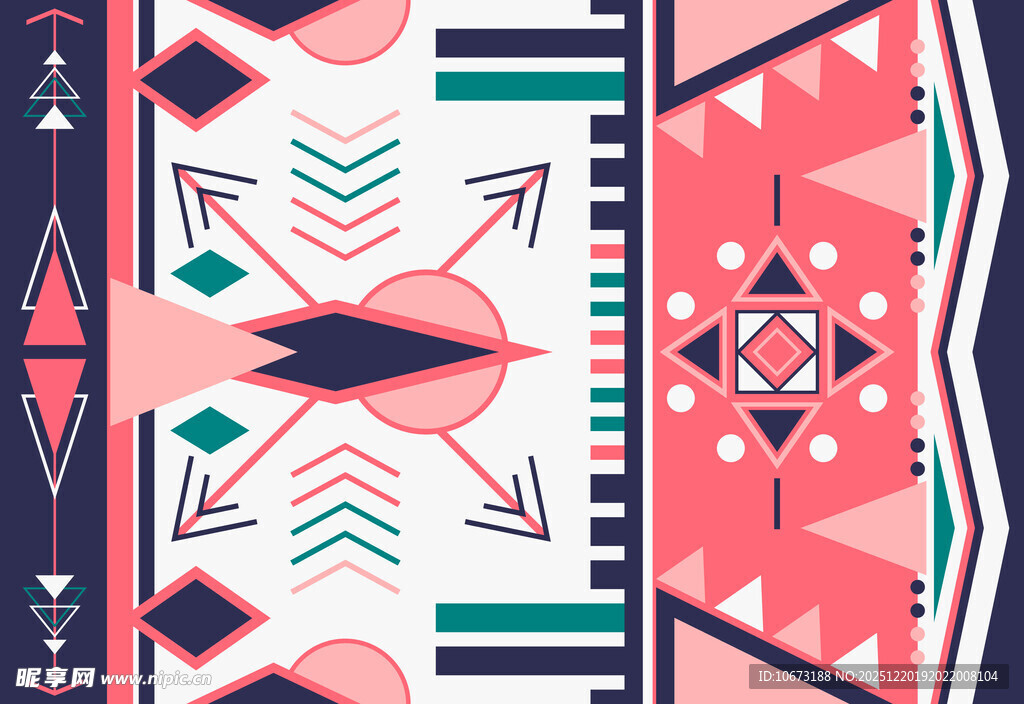 几何民族风图案设计