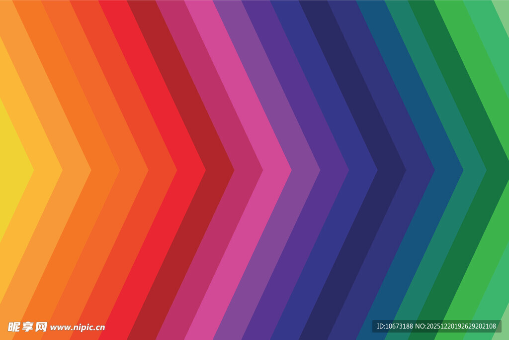 多彩锯齿形条纹背景图案