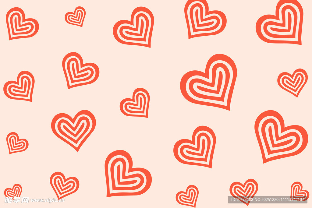 爱心图案背景