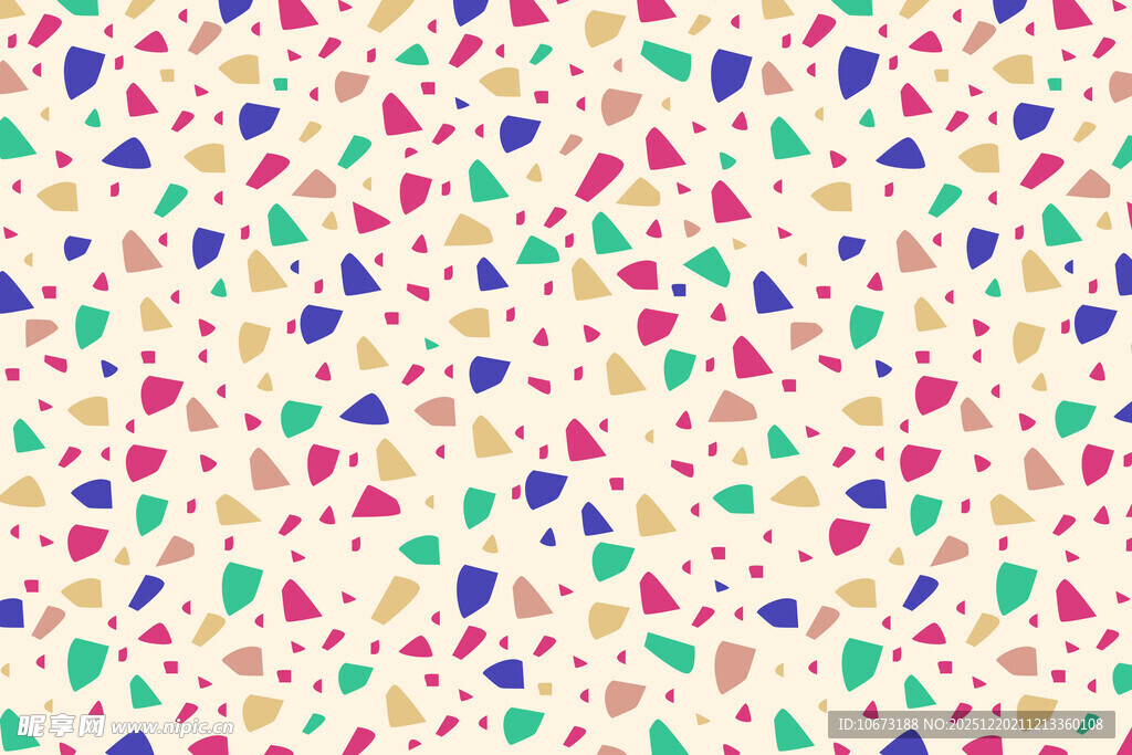 多彩几何碎片背景图案
