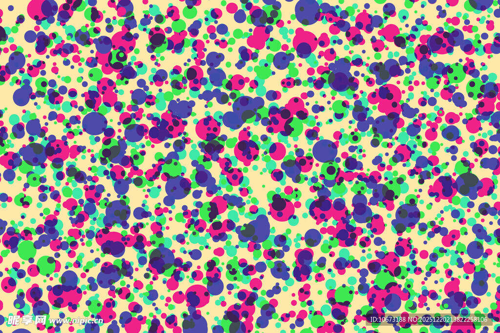 多彩抽象点状图案背景