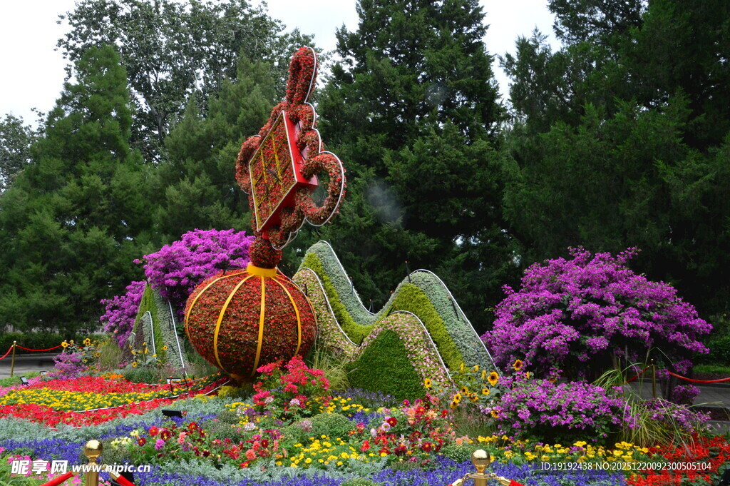 天坛花境风景 