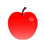 红苹果插画
