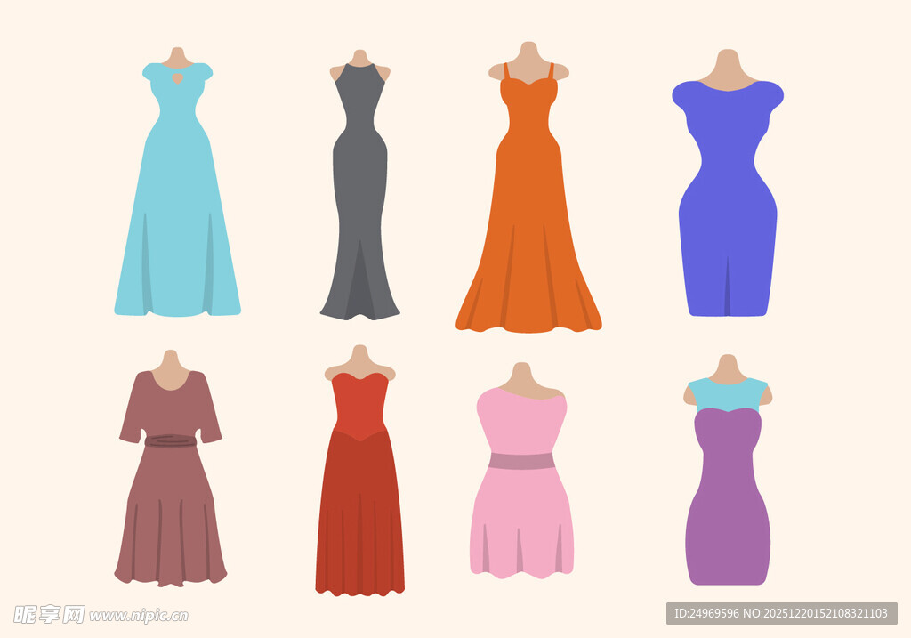 女士连衣裙插图