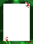 圣诞绿色边框 