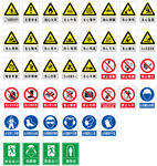 各类工地安全生产警示标识集合