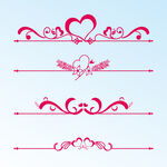 粉色浪漫爱心装饰花纹