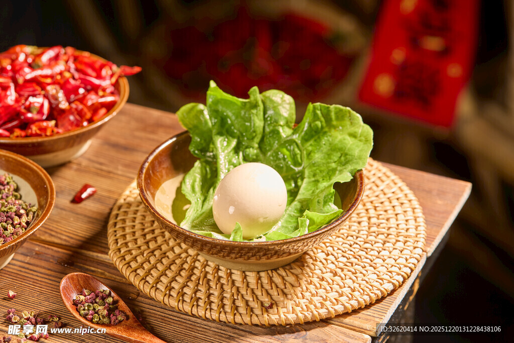 新鲜生菜配丸子