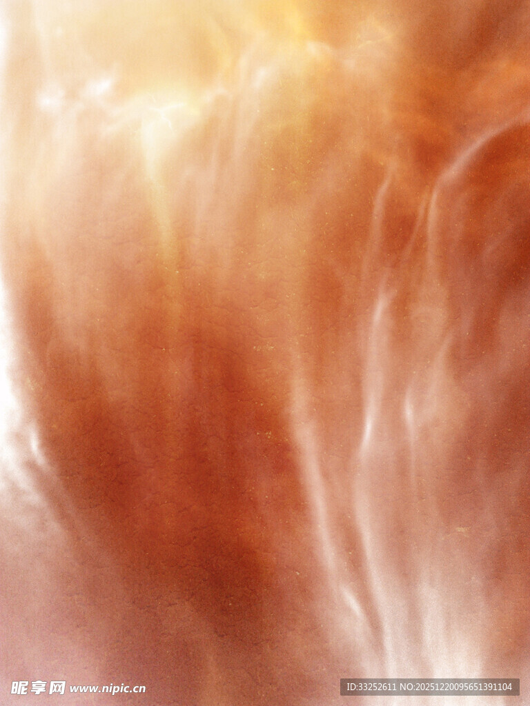 梦幻橙白渐变毛发纹理