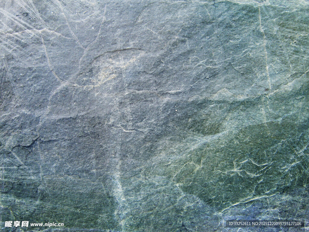 纹理独特的灰绿大理石表面