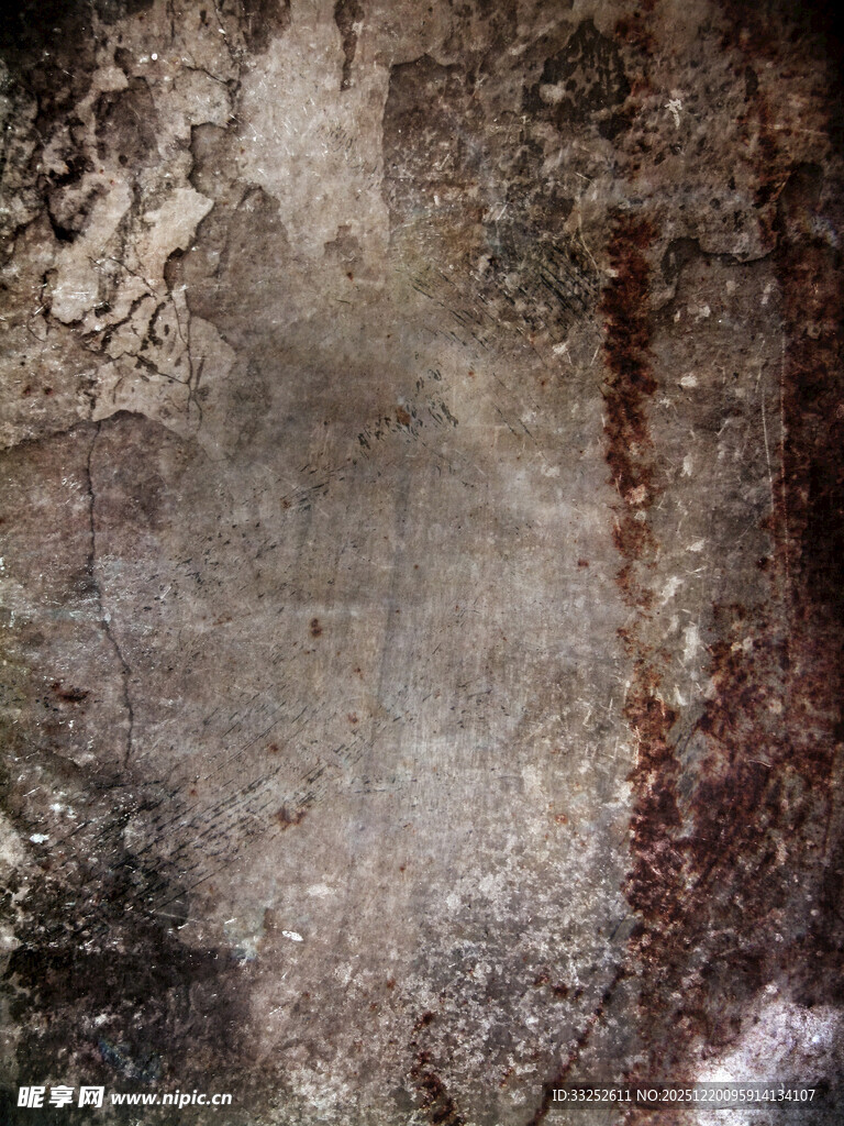 粗糙斑驳的墙面纹理