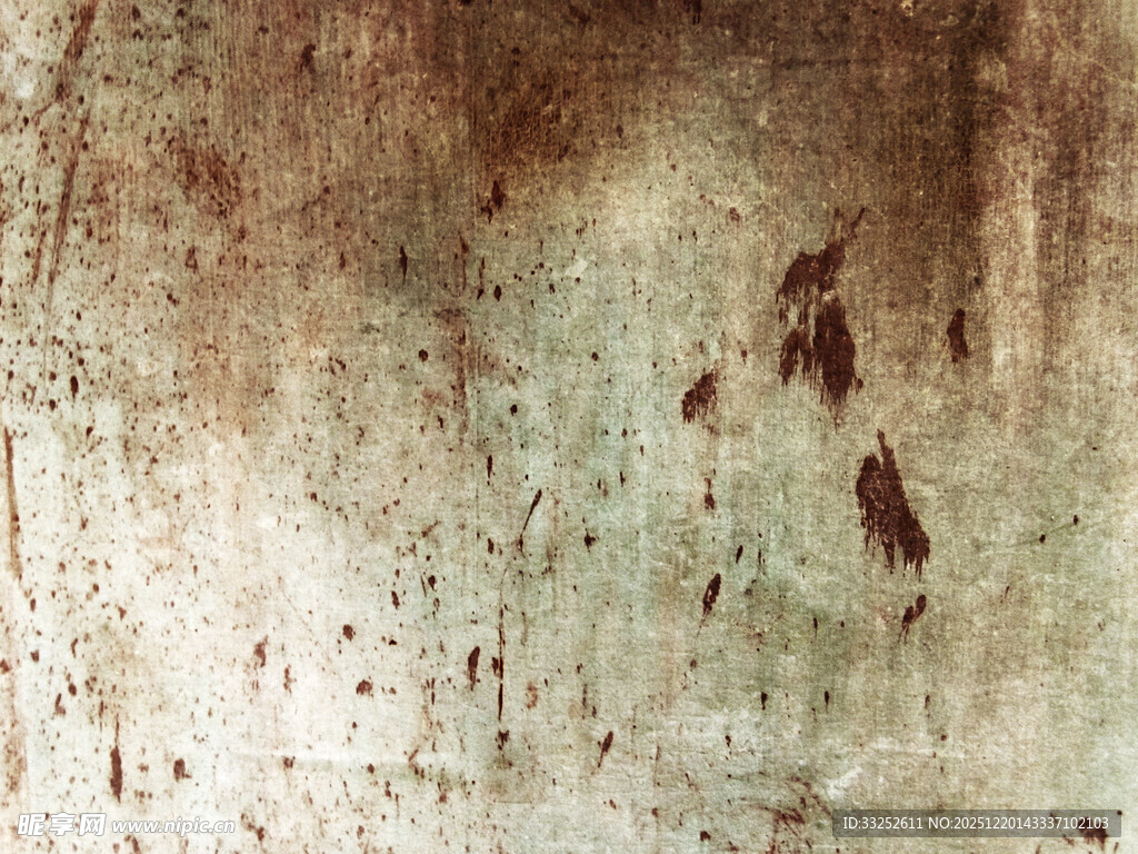 斑驳锈迹金属墙面纹理