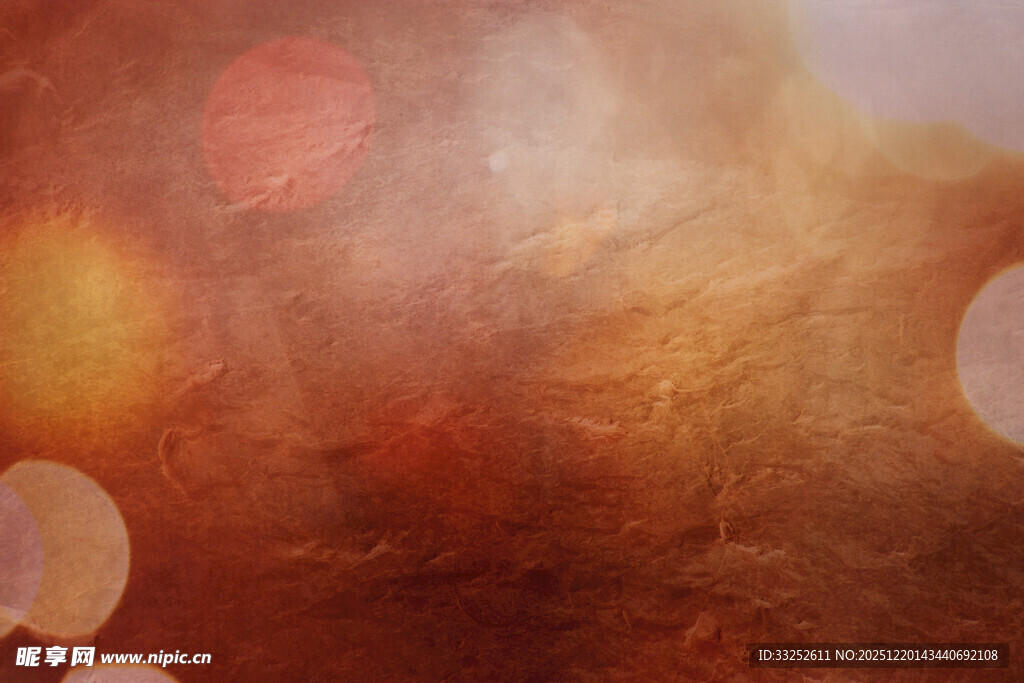 梦幻暖色调光斑背景图