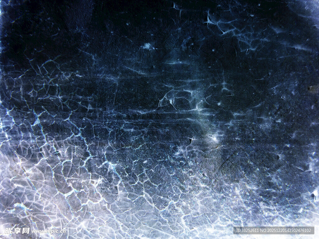 神秘梦幻的冰纹纹理画面