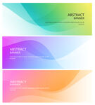 简约渐变波浪背景