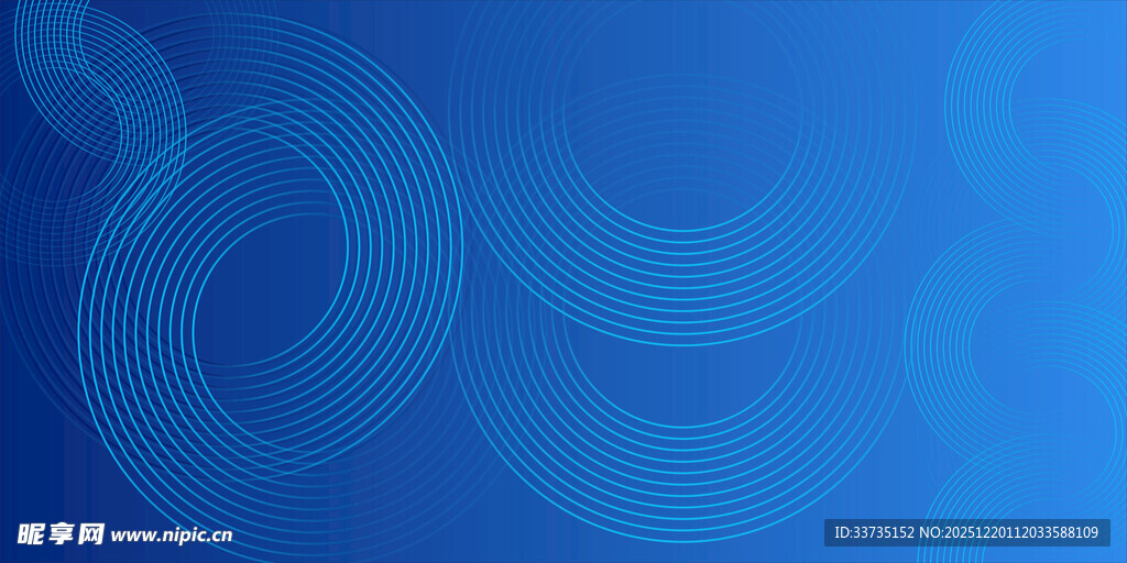 蓝色渐变抽象曲线背景