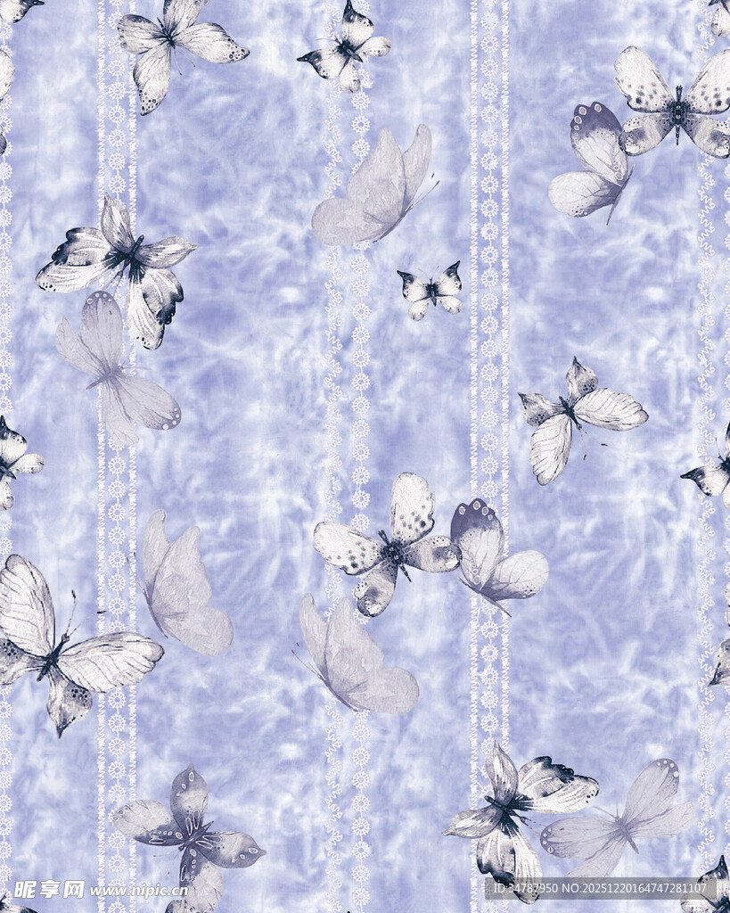 淡紫色蝴蝶纹理图案