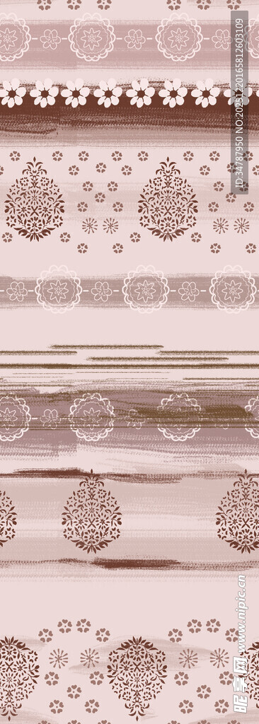 精美花纹图案装饰布料