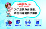 放射温馨提示 主动穿戴防护用品