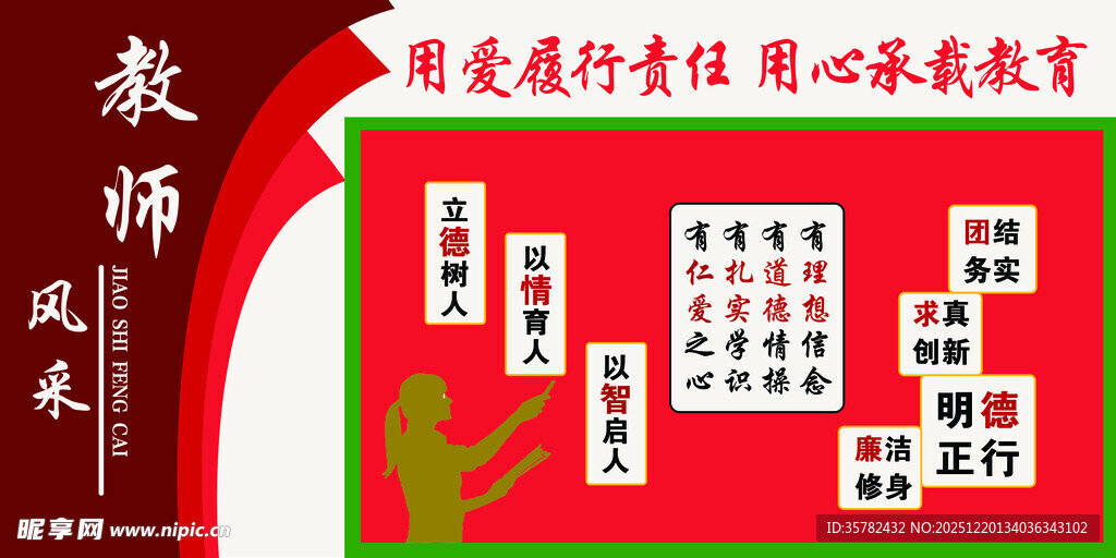 教师风采展示墙