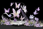 梦幻紫色蝴蝶