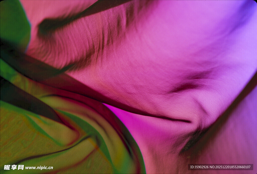 多彩飘逸织物纹理