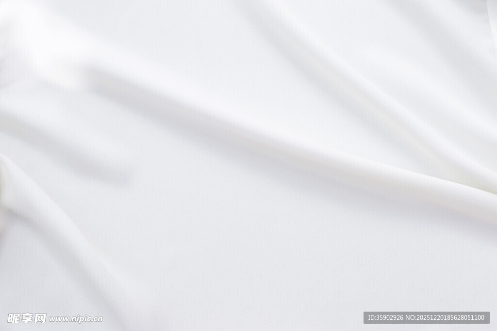 白色柔软织物纹理特写