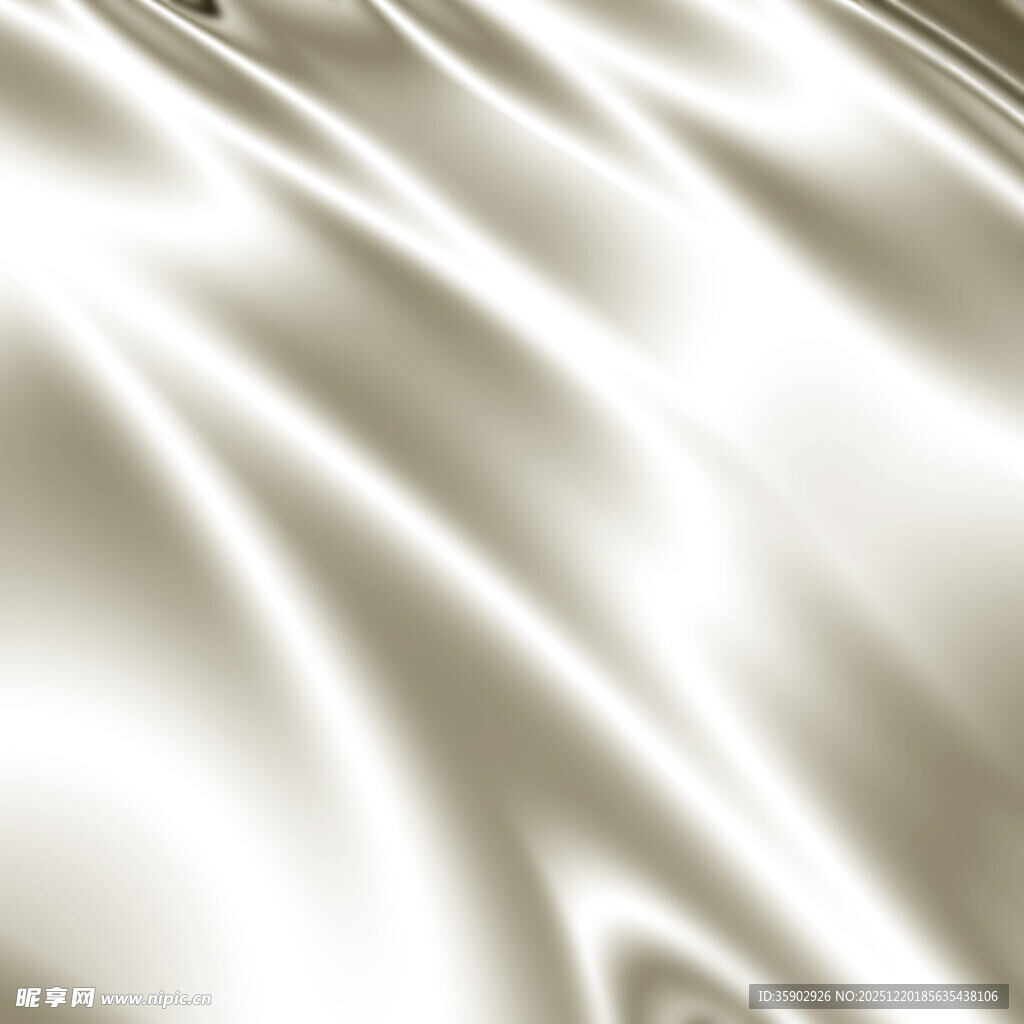 丝滑质感的米白色绸缎