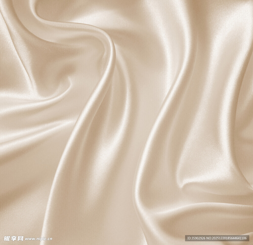 米白色丝绸纹理特写