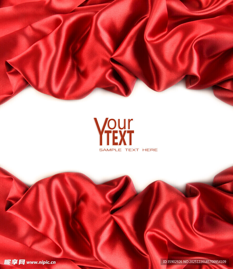 红色绸缎背景